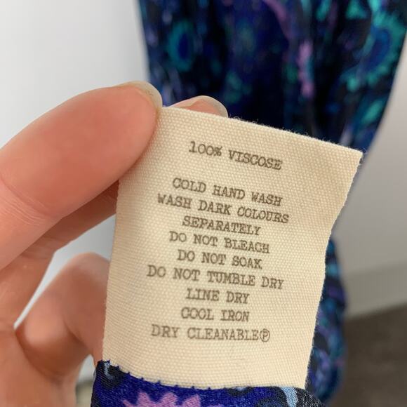 Spell Kiss The Sky Gown XS Bluejay Vintage Duster Lightweight Sheer Boho - Picture 14 of 15